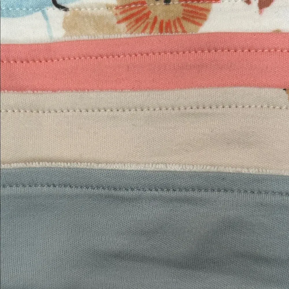 Marks & Spencer Organic Cotton Dribble Bibs - Pastel Multicolor, Set of 2, NWT